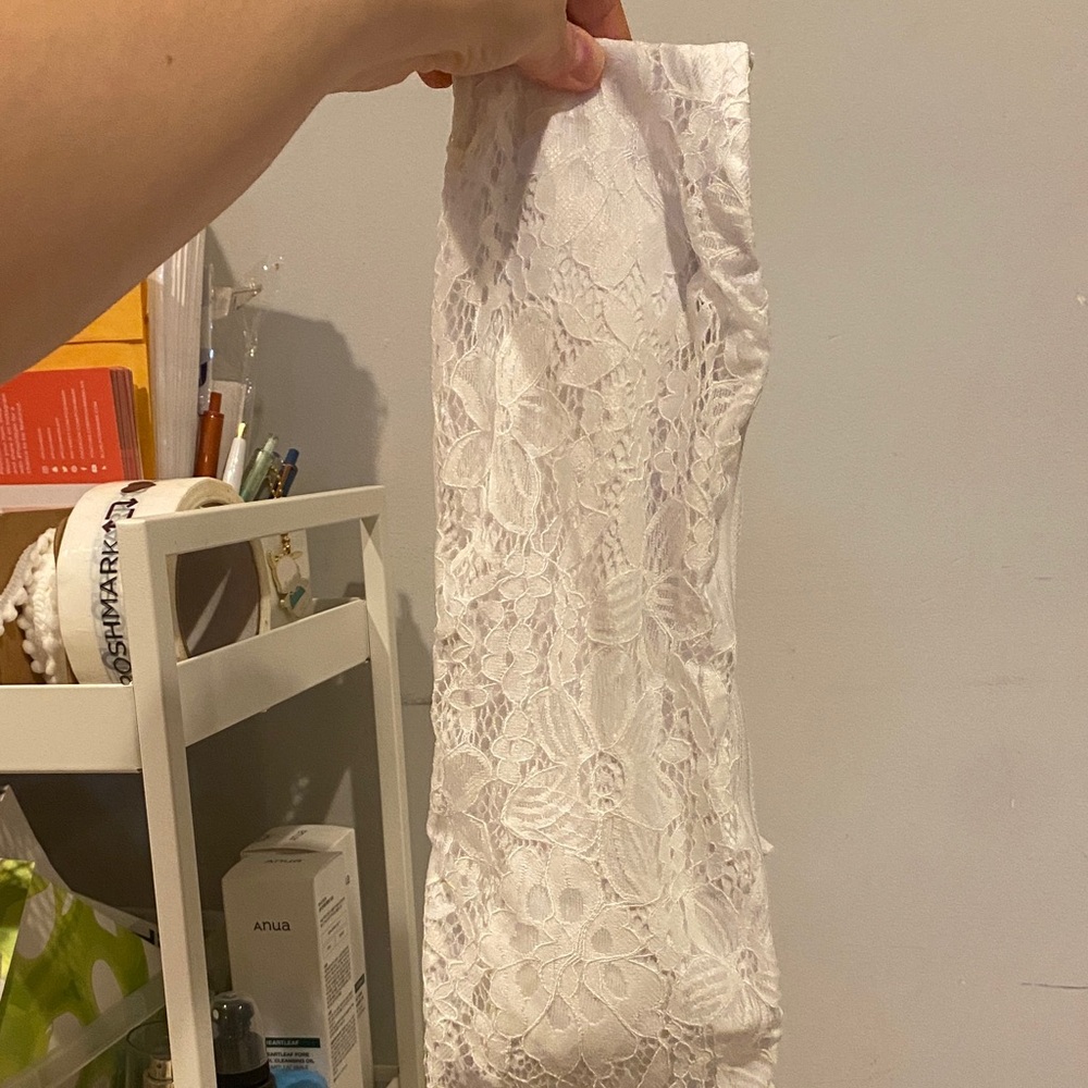 Cotton On Body White Lace Swim Coverup Bandeau